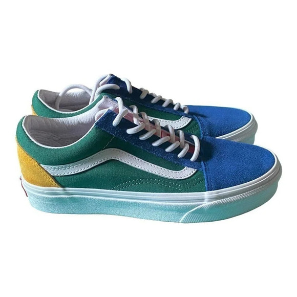 Vans Off The Wall Old Skool Womens Size 6.5 Mens 5 Multicolor Sneakers 500714 - Picture 2 of 12
